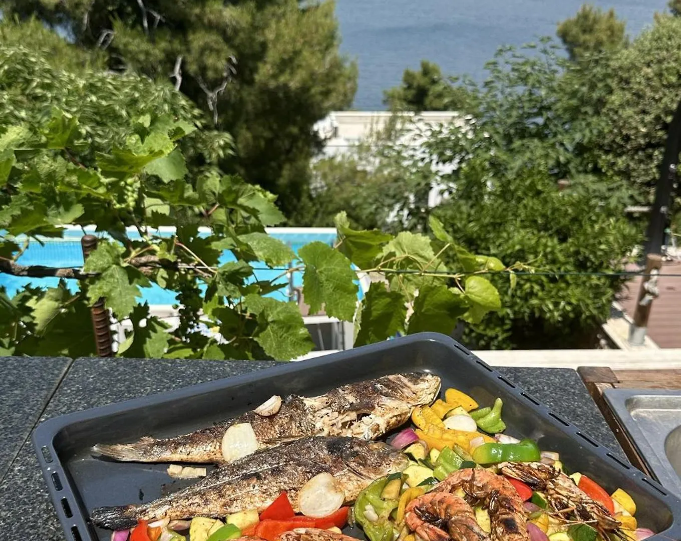 Romantic Villa By The Sea With Panoramatic View Donji Okrug  Donji Okrug (Ciovo)
